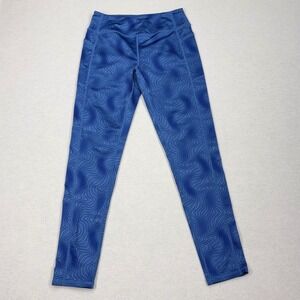 Z by Zella‎ Girl Athletic High Waist Legging XL 14/16 Blue Swirl Side Pockets